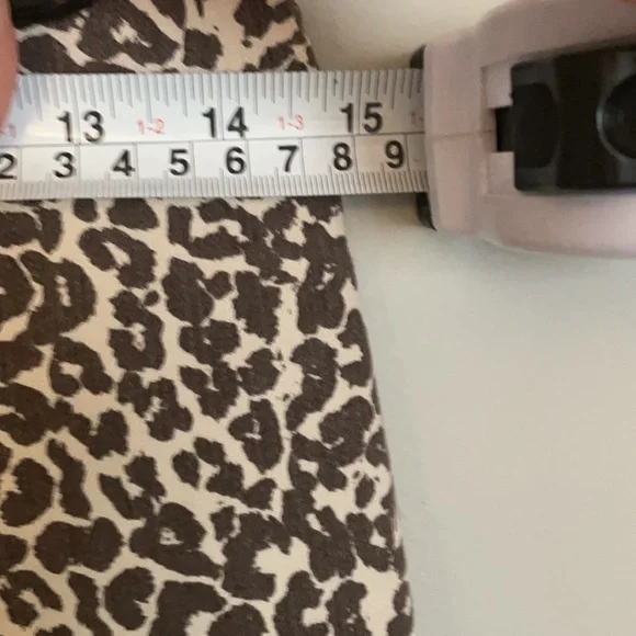 Free People leopard print denim skirt - Picture 3 of 4